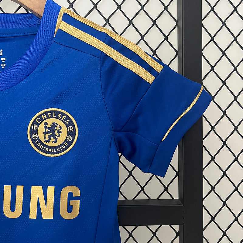 Conjunto Retrô Infantil Chelsea l 2012/13 - Modelo Torcedor