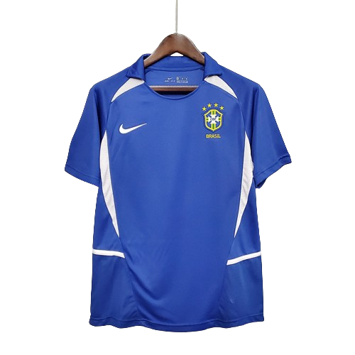 Camisa Retrô Seleção Brasil 2002 Away