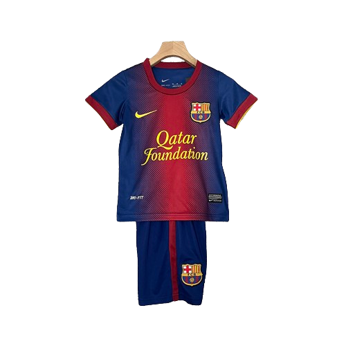 Conjunto Retrô Infantil Barcelona l 2012/13 - Modelo Torcedor