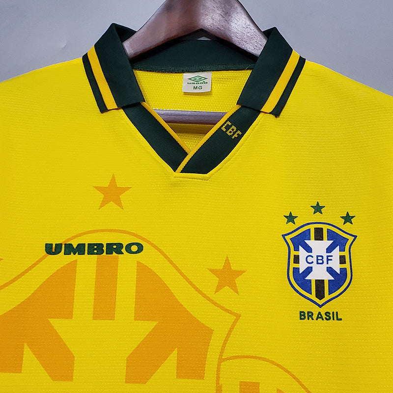 Camisa Retrô Seleção Brasil 1994/94 Home