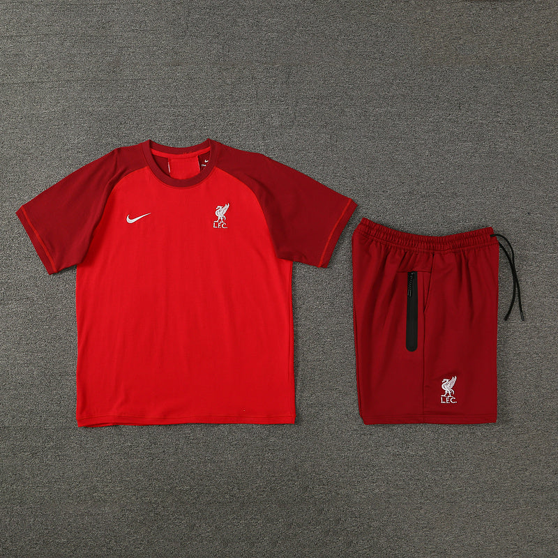 Conjunto Liverpool Treino 100% Algodão - Modelo Torcedor