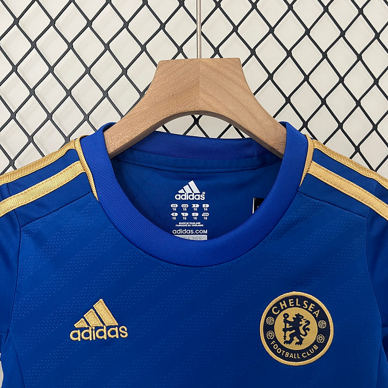 Conjunto Retrô Infantil Chelsea l 2012/13 - Modelo Torcedor