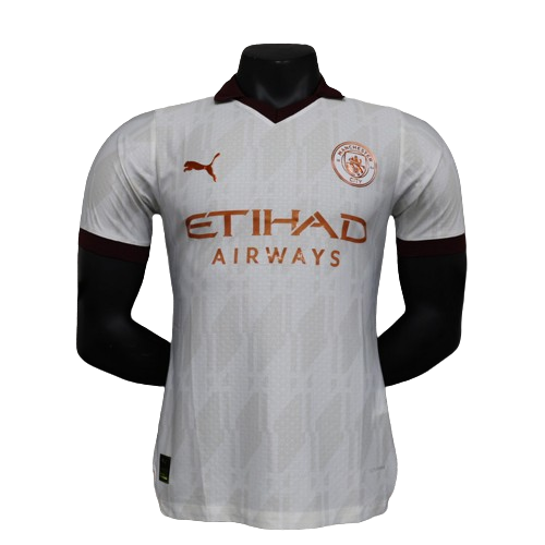 Camisa Manchester City ll 2023/24 Branca - Modelo Jogador