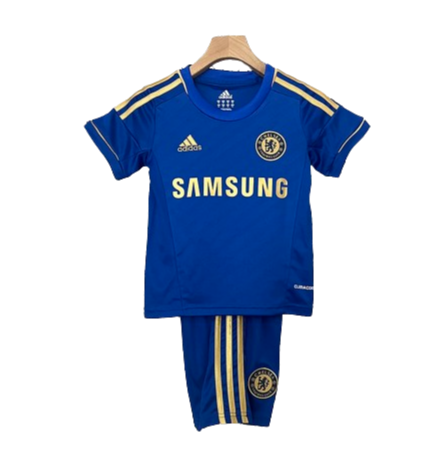 Conjunto Retrô Infantil Chelsea l 2012/13 - Modelo Torcedor