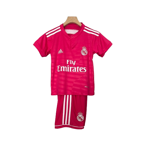 Conjunto Retrô Infantil Real Madrid ll 2014/15 - Modelo Torcedor