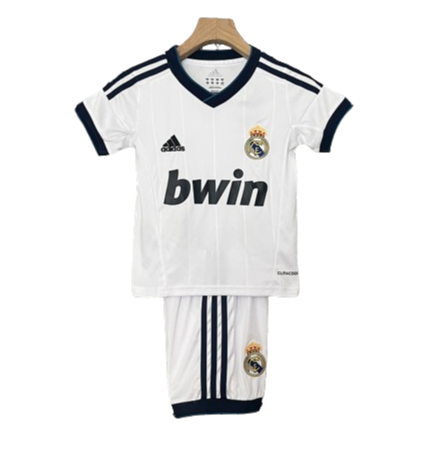 Conjunto Retrô Infantil Real Madrid l 2012/13 - Modelo Torcedor