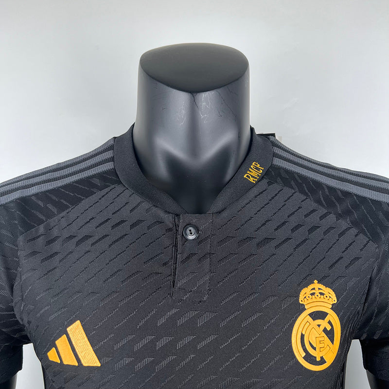 Camisa Real Madrid lll 2023/24 Preta - Modelo Jogador