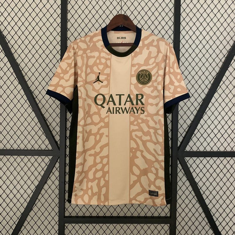 Camisa PSG lV 2023/24 Bege - Modelo Torcedor