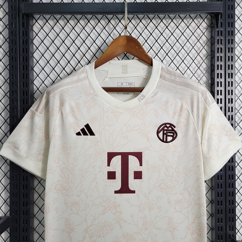 Camisa Bayern de Munique lll 2023/24 Branca - Modelo Torcedor