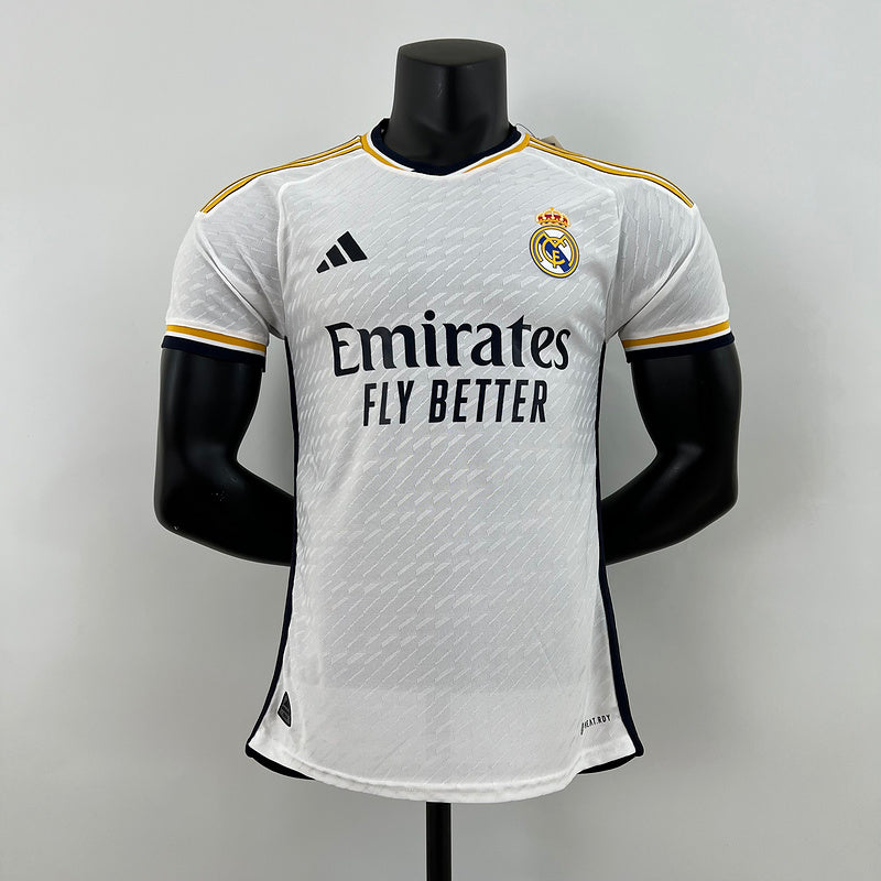 Camisa Real Madrid l 2023/24 Branca - Modelo Jogador