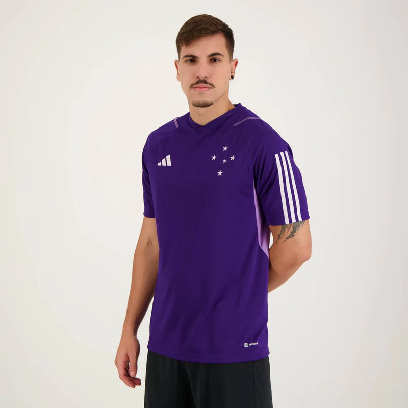 Camisa Cruzeiro Treino 2023/24 Roxa - Modelo Torcedor