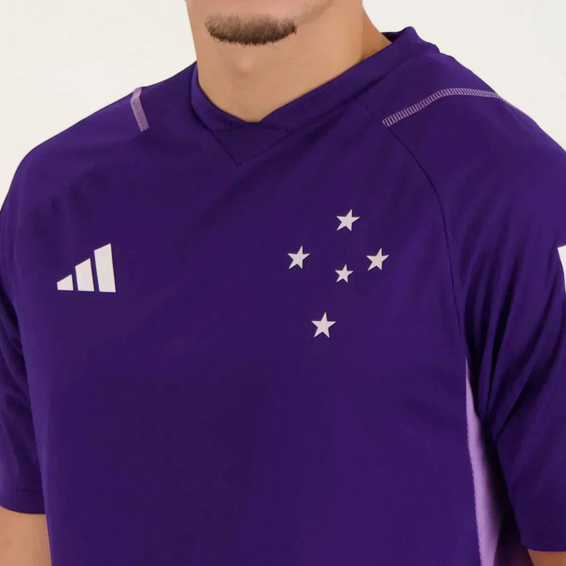 Camisa Cruzeiro Treino 2023/24 Roxa - Modelo Torcedor