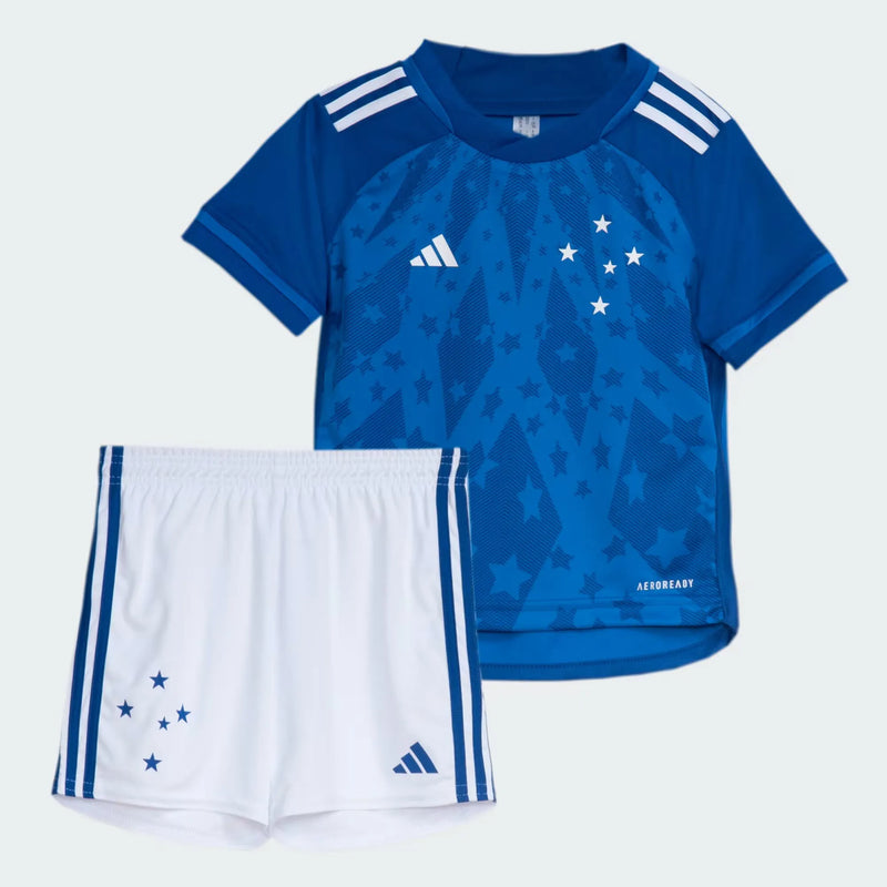 Conjunto Infantil Cruzeiro l 2024/25 Azul - Modelo Torcedorc