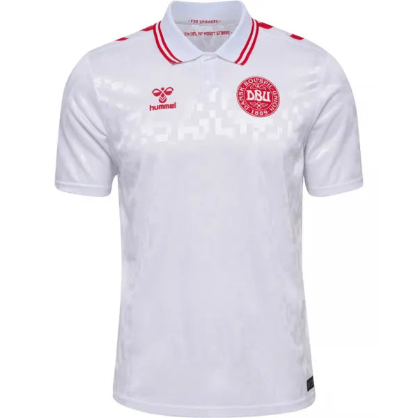 Camisa Seleção Dinamarca ll 2024/25 Branca - Modelo Torcedor