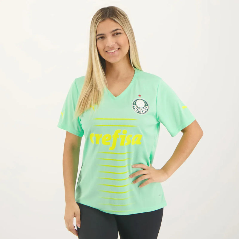 Camisa Feminina Palmeiras lll 2022/23 Verde - Modelo Baby Look