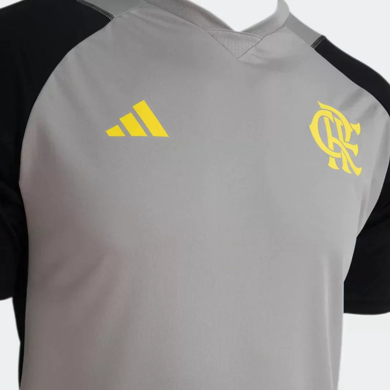 Camisa CR Flamengo Comissão 2024/25 Cinza - Modelo Torcedor