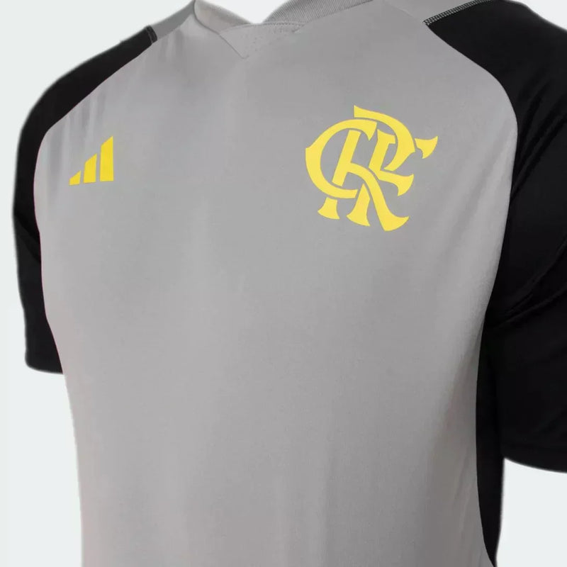 Camisa CR Flamengo Comissão 2024/25 Cinza - Modelo Torcedor