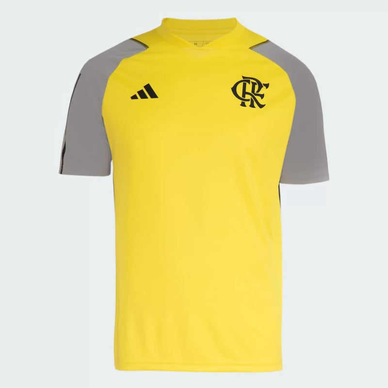 Camisa CR Flamengo Treino 2024/25 Amarela - Modelo Torcedor