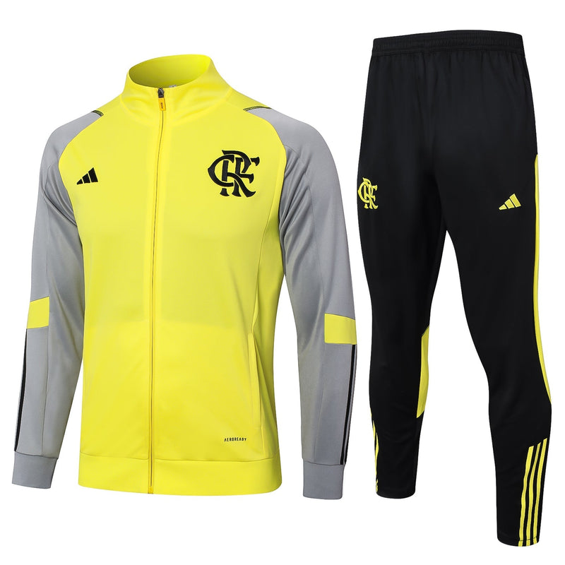 Conjunto de Frio CR Flamengo 2024/25 Amarelo - Viagem