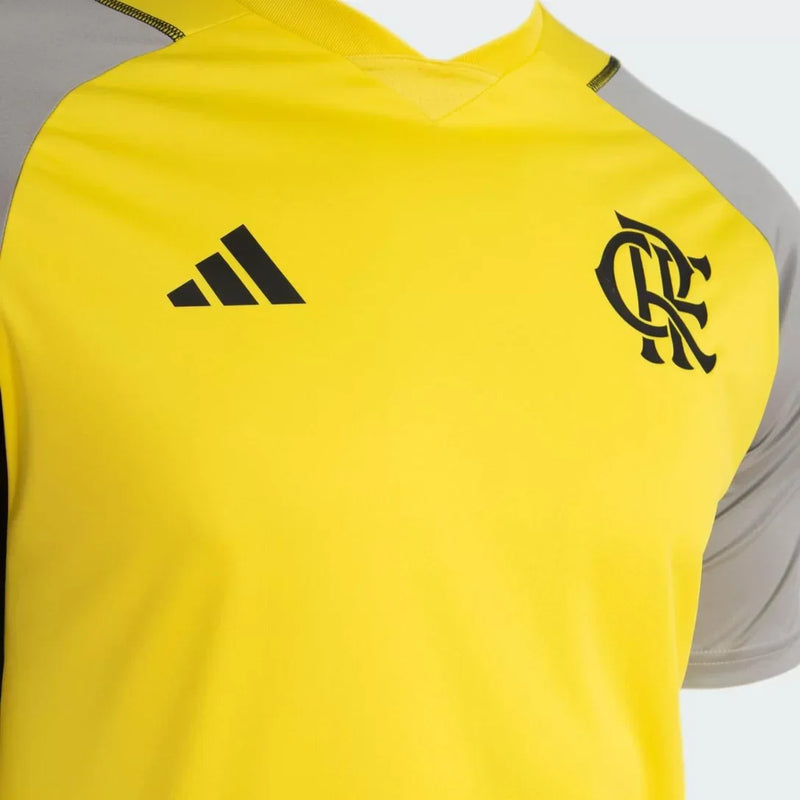 Camisa CR Flamengo Treino 2024/25 Amarela - Modelo Torcedor