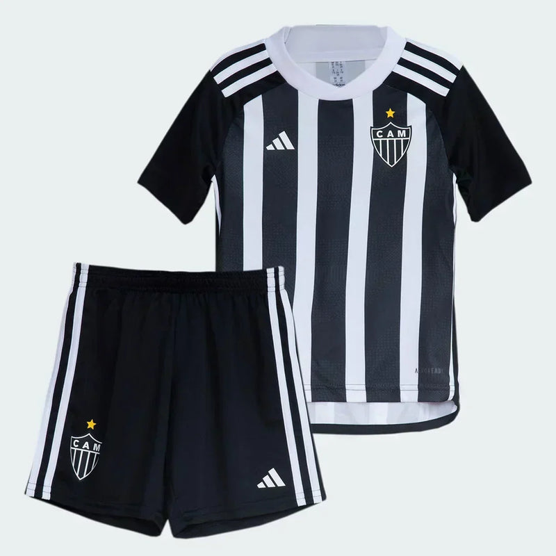 Conjunto Infantil Atlético Mineiro l 2024/25 Listrado - Modelo Torcedor