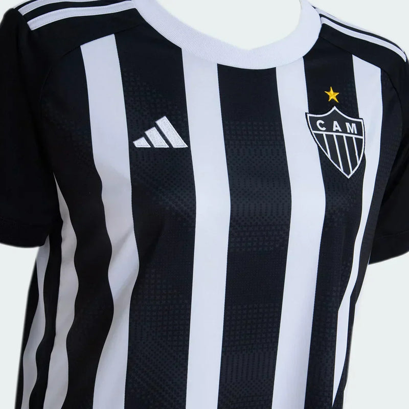 Camisa Feminina Atlético Mineiro l 2024/25 Listrada - Feminina Baby Look