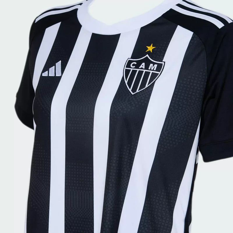 Camisa Feminina Atlético Mineiro l 2024/25 Listrada - Feminina Baby Look