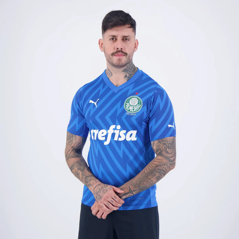 Camisa Palmeiras Goleiro 2024/25 Azul - Modelo Torcedor