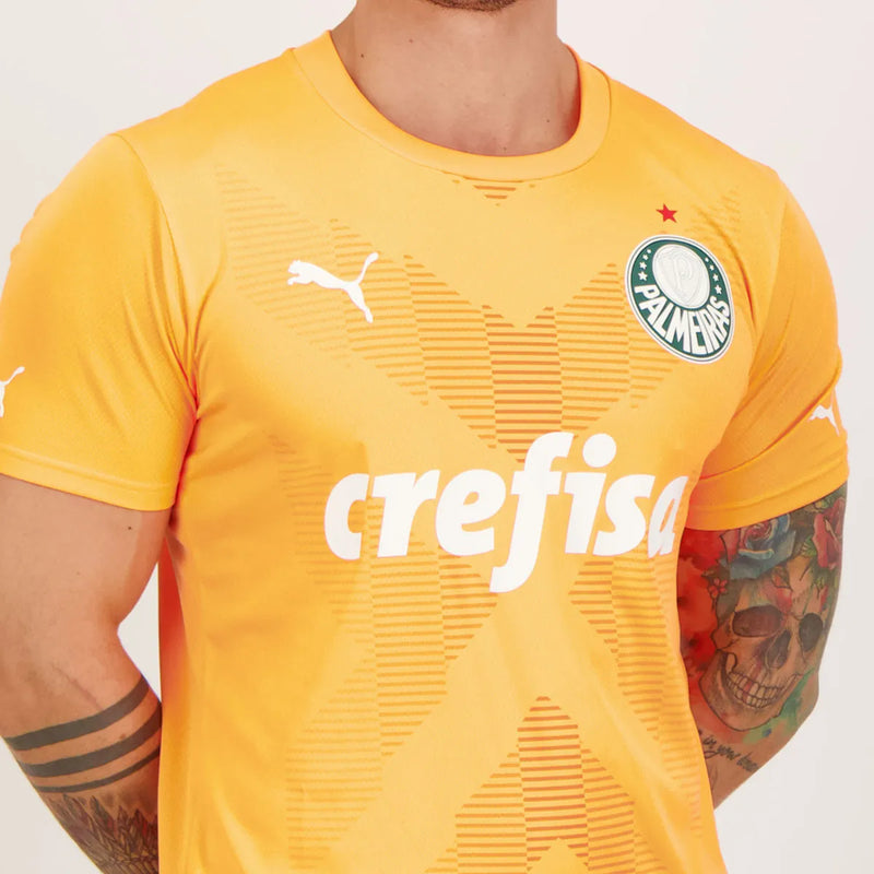 Camisa Palmeiras Goleiro 2023/24 Laranja - Modelo Torcedor