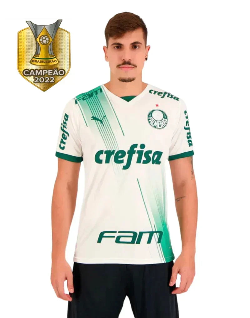 Camisa Palmeiras c/ Patrocínios ll 2023/24 Branca - Modelo Torcedor