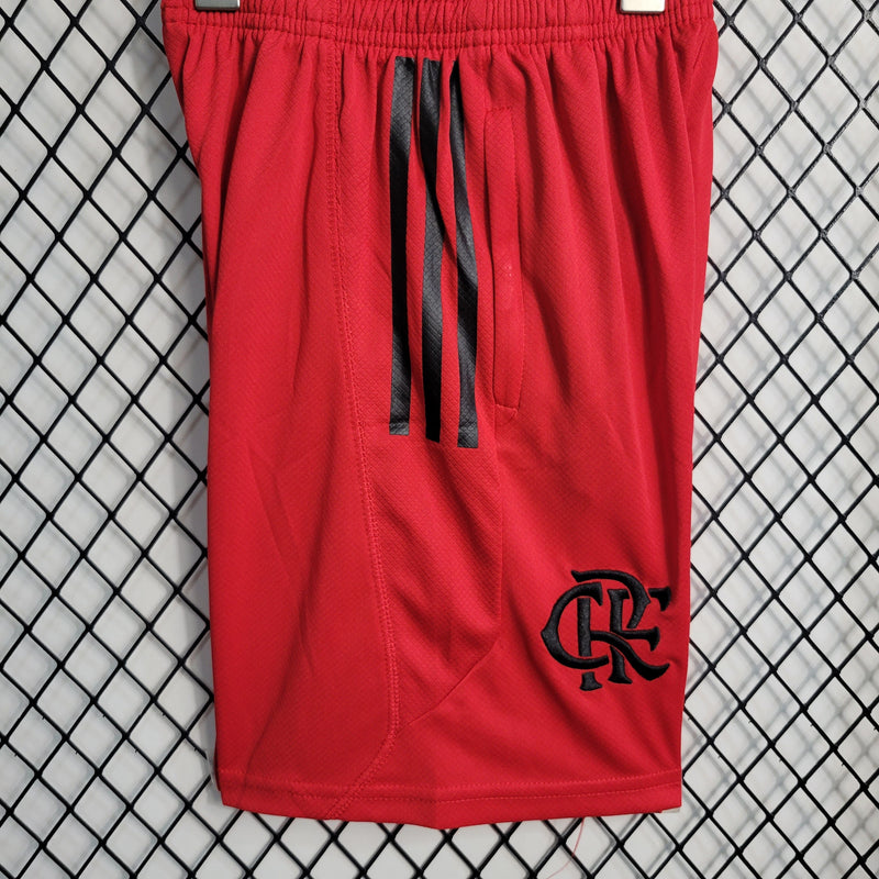 Conjunto Infantil CR Flamengo Treino 2023/24 Vermelho - Modelo Torcedor