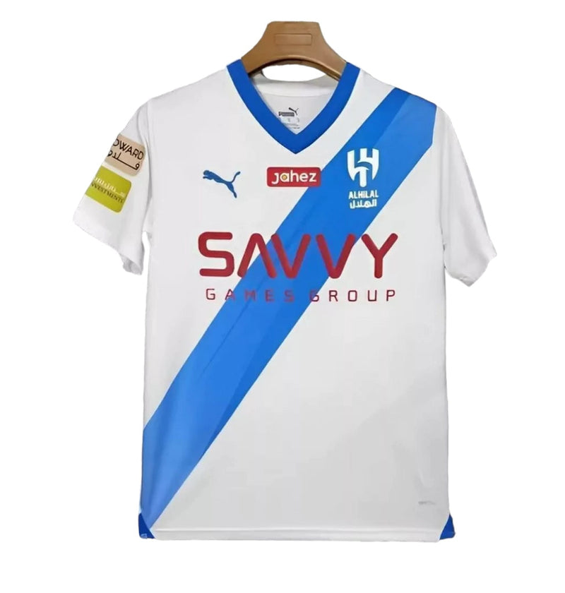 Camisa Al Hilal ll 2023/24 Branca - Modelo Torcedor