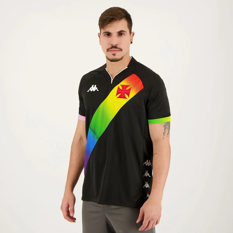 Camisa Vasco da Gama LGTBQI+ 2022/23 Preta - Modelo Torcedor