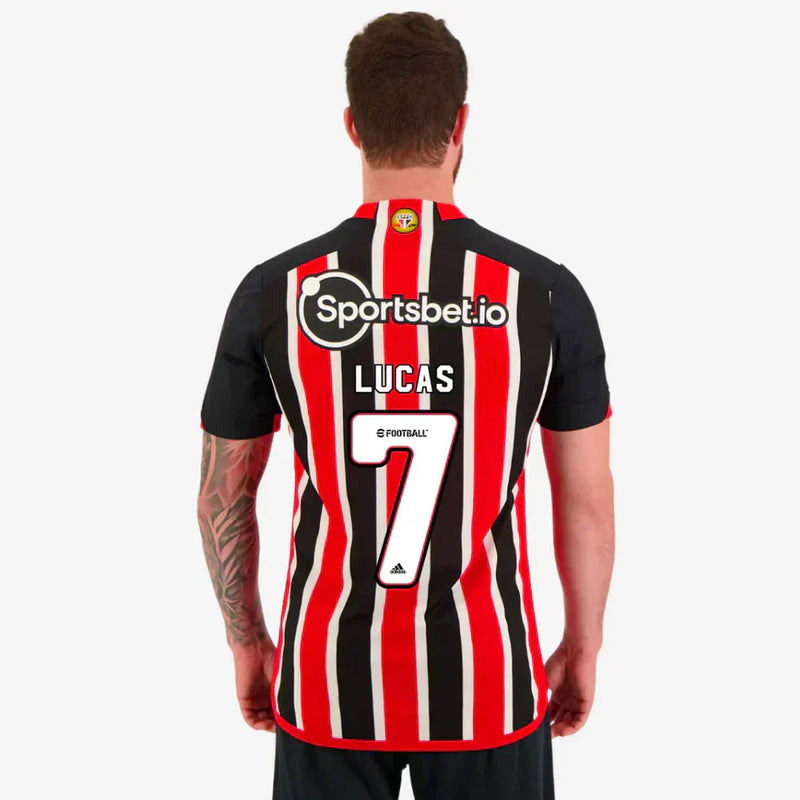 Camisa São Paulo ll 2023/24 Tricolor - Lucas N7