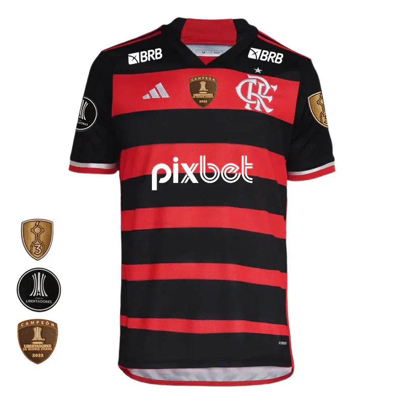 Camisa CR Flamengo l 2024/25 Rubro-Negra - Modelo Torcedor