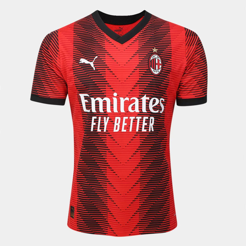 Camisa Milan l 2023/24 Rubro-Negra - Modelo Torcedor