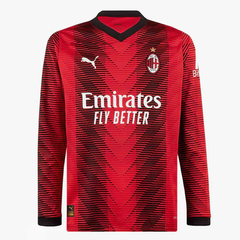 Camisa Manga Longa Milan l 2023/24 Listrada - Modelo Torcedor