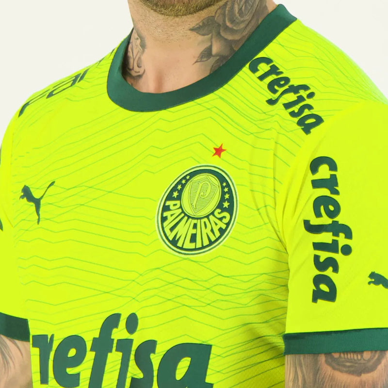 Camisa Palmeiras c/ Patrocínios lll 2023/24 Verde - Modelo Torcedor