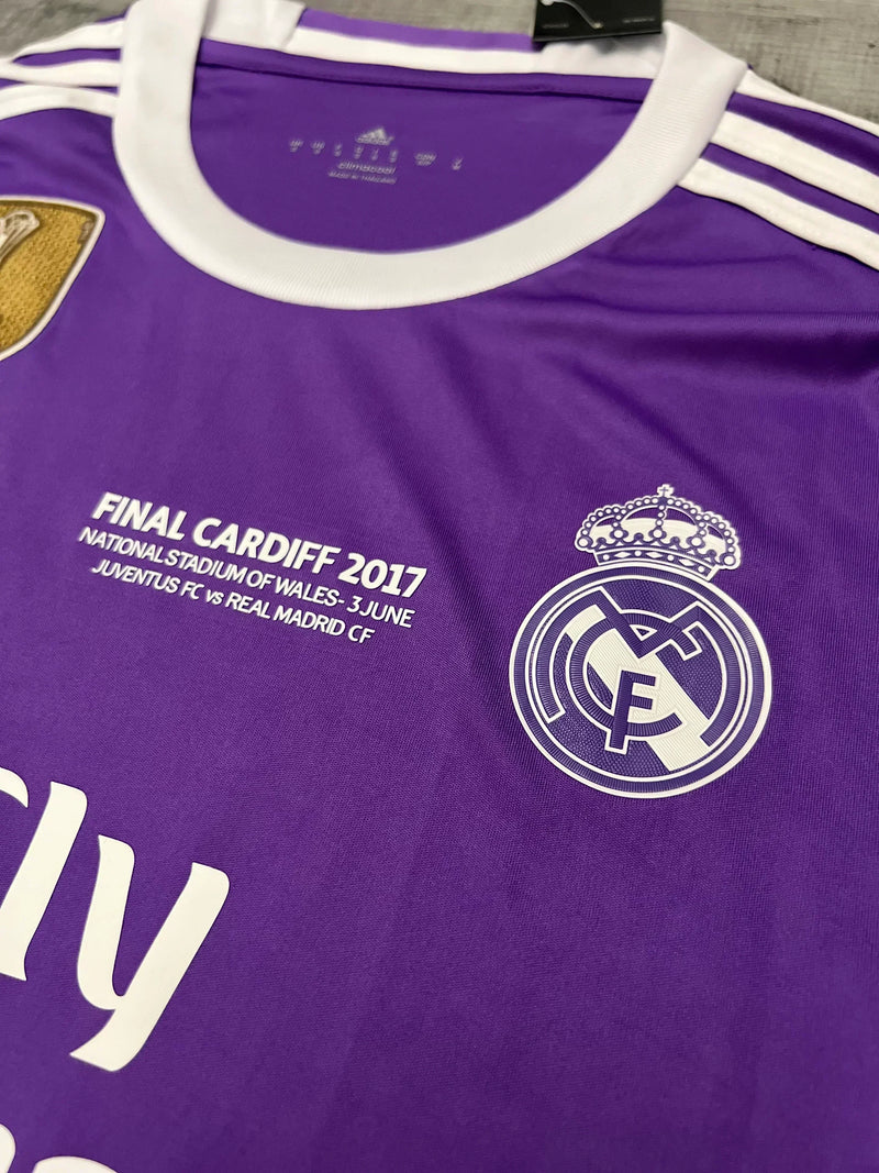 Camisa Retrô Real Madrid Manga Longa 2016/17 Away