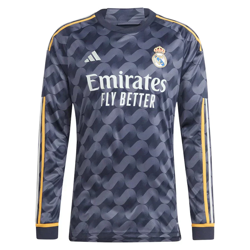 Camisa Manga Longa Real Madrid ll 2023/24 Preta - Modelo Torcedor