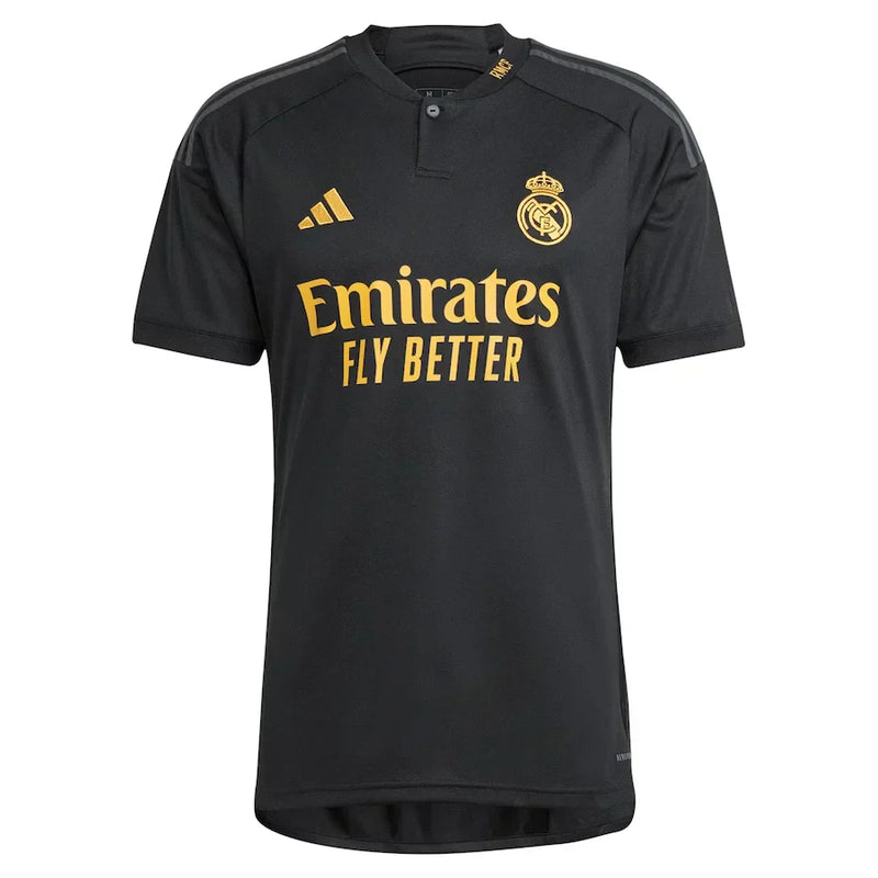 Camisa Real Madrid lll 2023/24 Preta - Modelo Torcedor