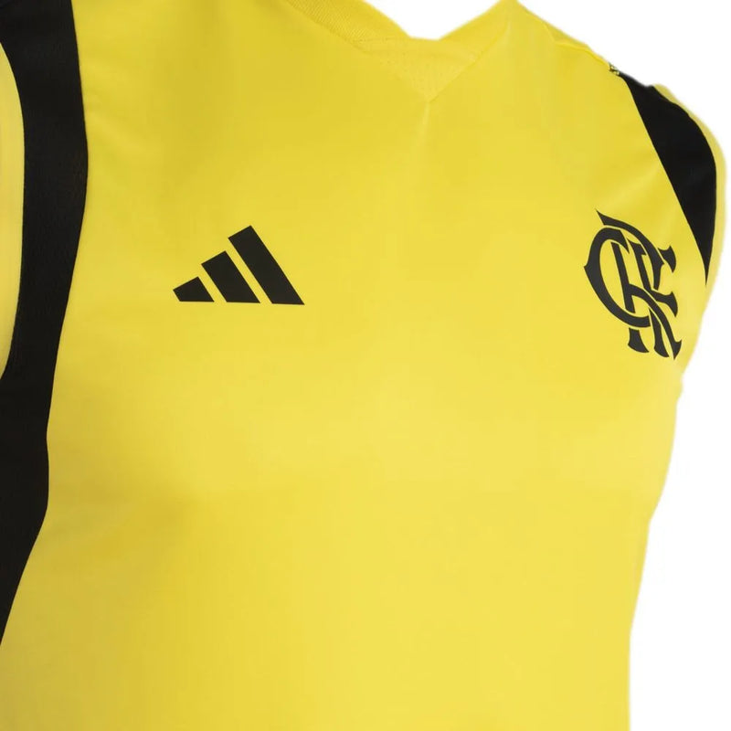 Camisa CR Regata Flamengo Treino 2024/25 Amarela - Modelo Torcedor