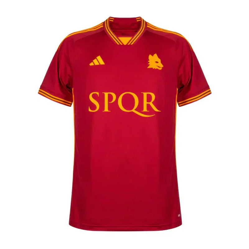 Camisa Roma l 2023/24 Vermelha - Modelo Torcedor