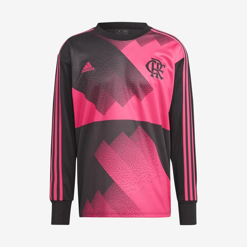 Camisa Manga Longa Flamengo Goleiro 2023/24 Rosa - Modelo Torcedor