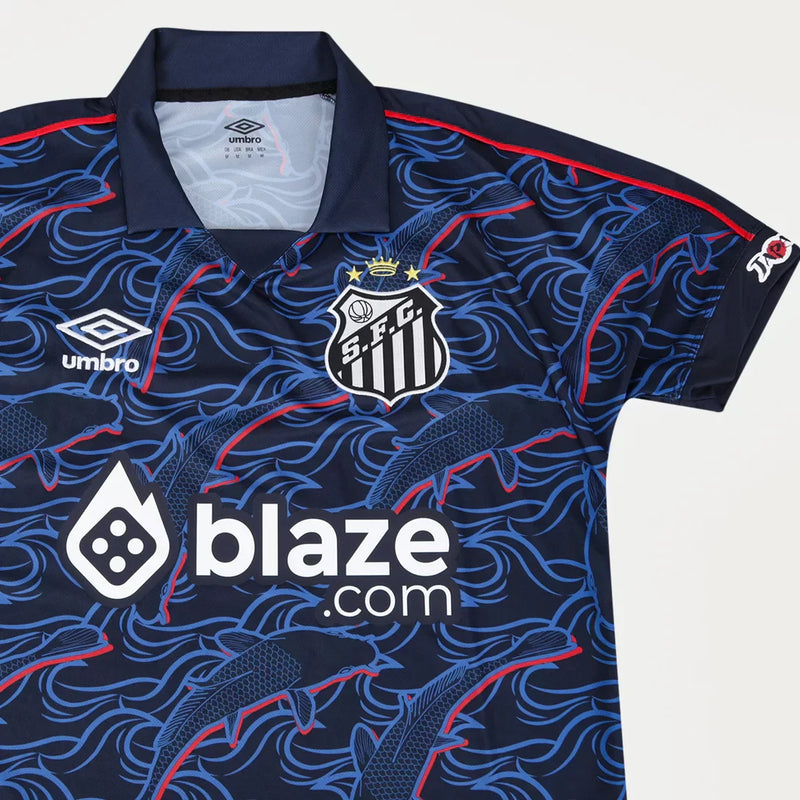 Camisa Santos lll 2023/24 Azul Marinho - Modelo Torcedor