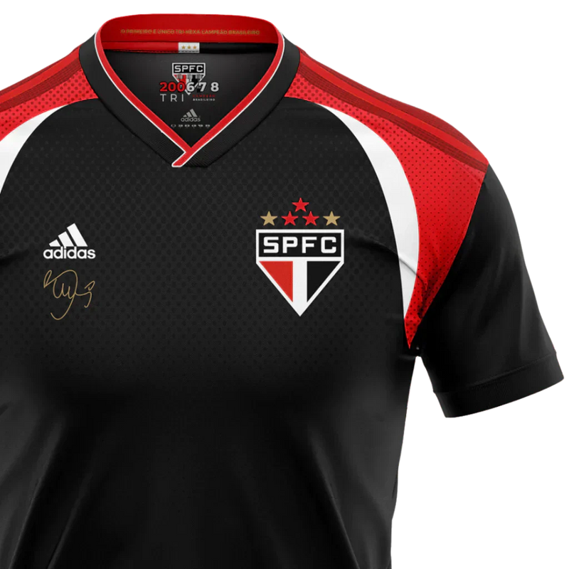 Camisa São Paulo Muricy Ramalho 2024/25 Preta - Modelo Torcedor