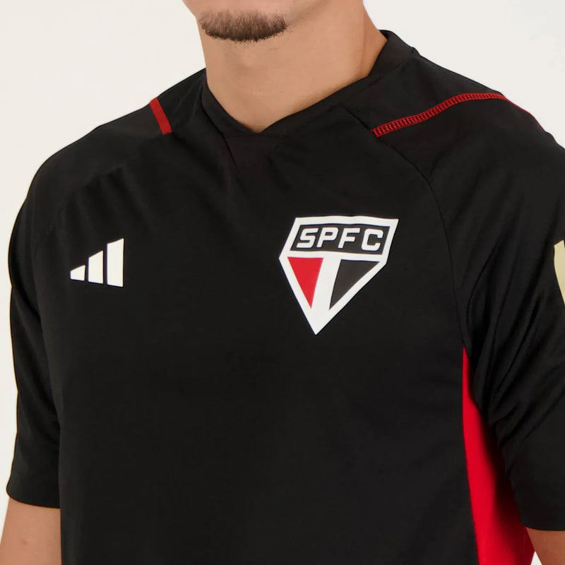 Camisa São Paulo Treino 2023/24 Preta - Modelo Torcedor