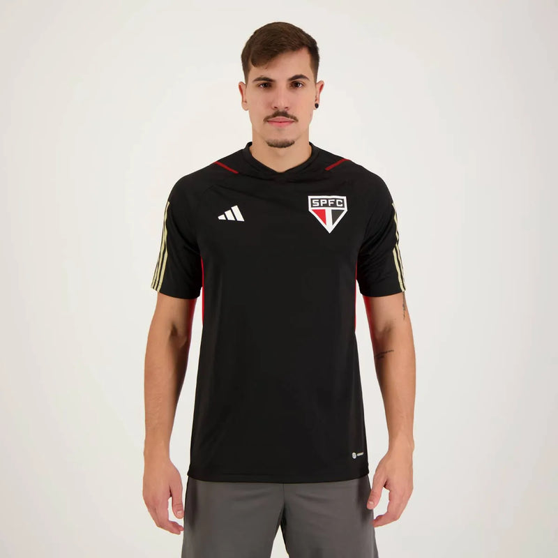 Camisa São Paulo Treino 2023/24 Preta - Modelo Torcedor