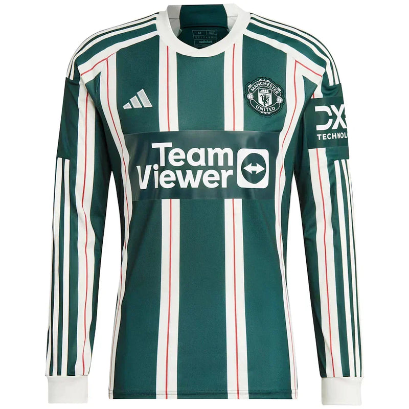 Camisa Manga Longa Manchester United ll 2023/24 Verde - Modelo Torcedor