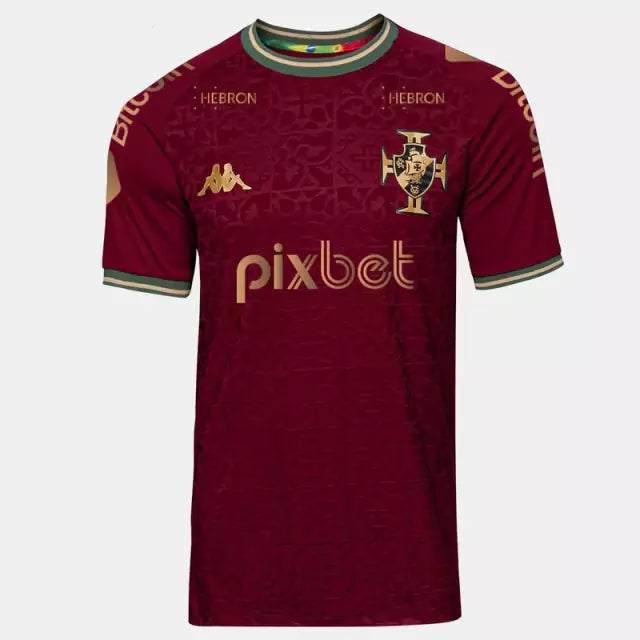 Camisa Vasco da Gama c/ Patrocínios Goleiro 2022/23 Bordo - Modelo Torcedor